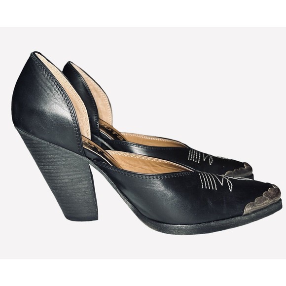 Golden Goose Deluxe Marfa Texan Boots, Blk Leather, SZ 39 EUR/8 US, WOMENS, BNIB - Picture 5 of 8